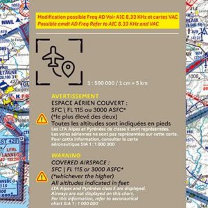 Carte OACI Nord / Ouest - Edition 2025 - Plastifiée